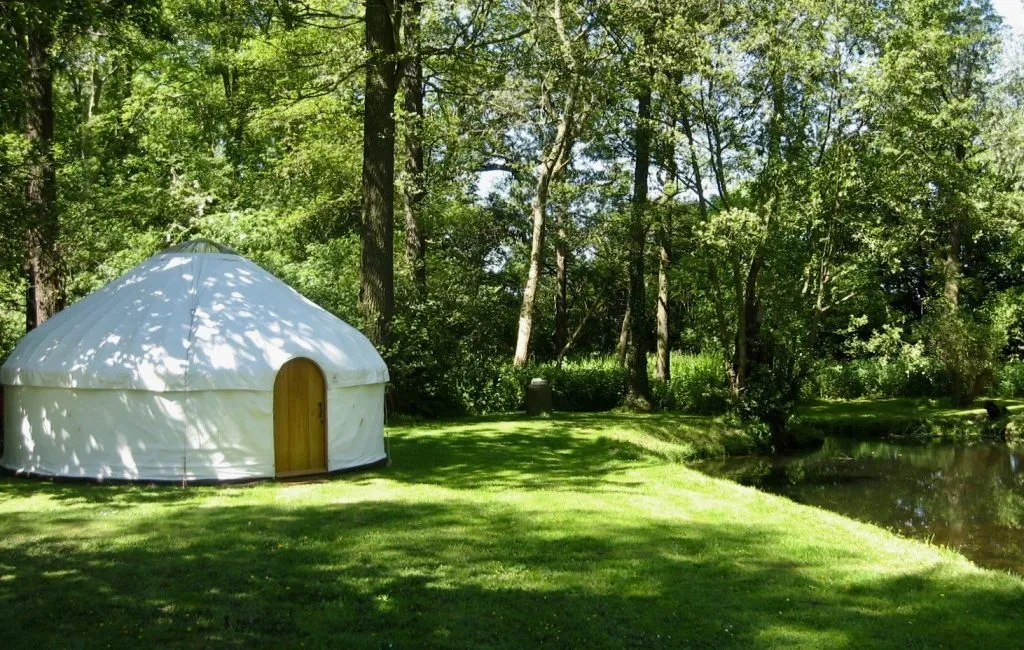 ayurtfromtheworkshop A yurt from the yurt makers workshop