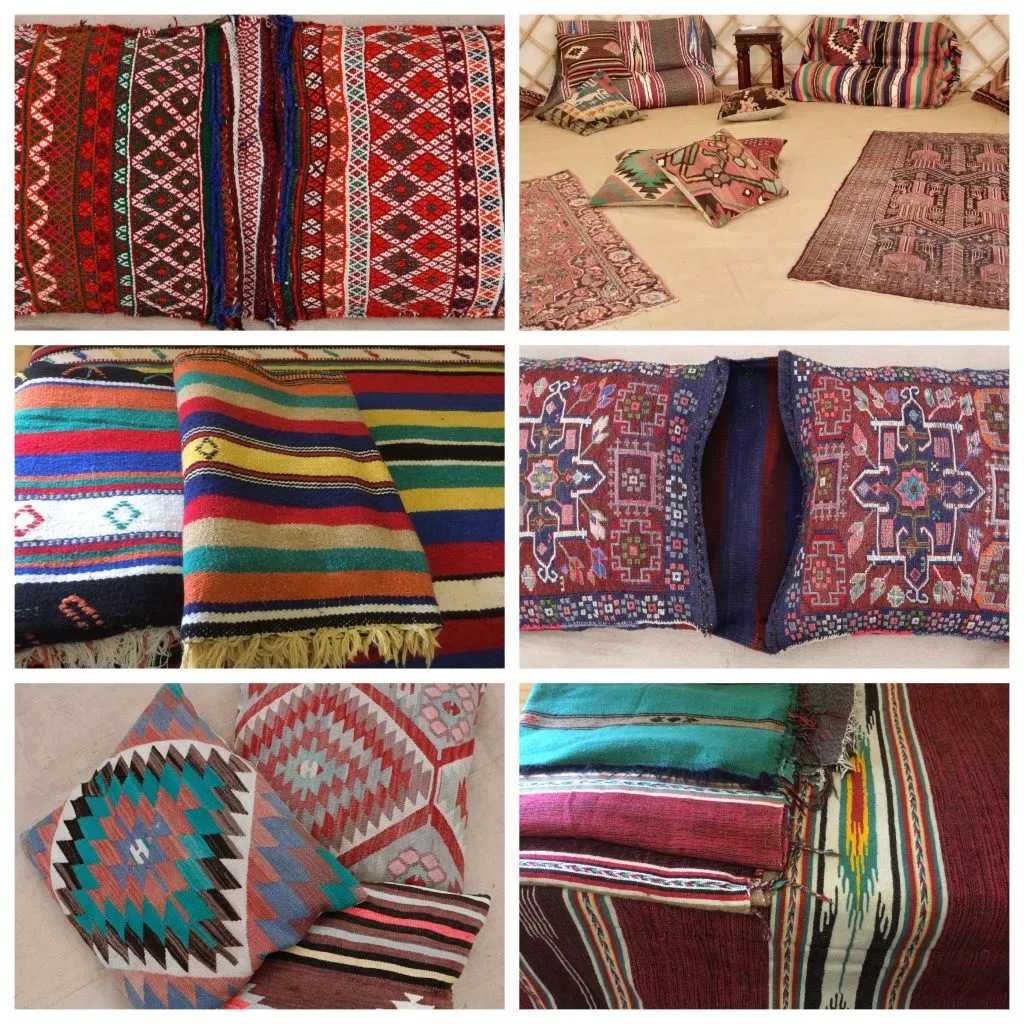 Saddle Bags & Moroccan Wool Blankets from Roundhouse Yurts. Saddle Bags & Moroccan Wool Blankets from Roundhouse Yurts.