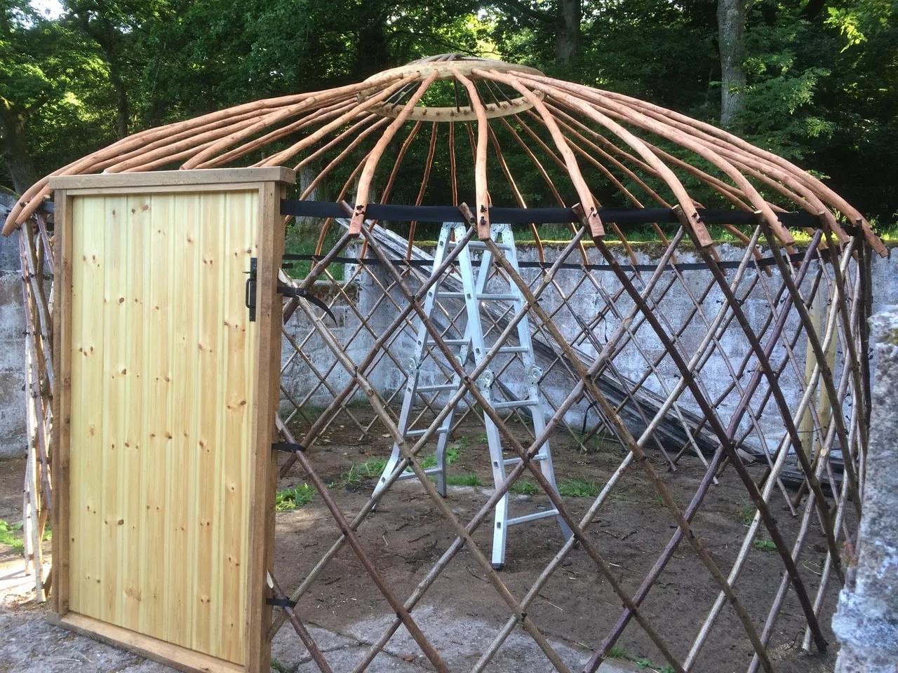 Coppiced-yurt-in-hazel Coppiced Yurt in Hazel