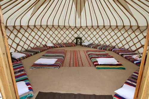 Festival accommodation for groups @ Edinburgh Fringe Festival Festival yurt accommodation from Roundhouse Yurt.